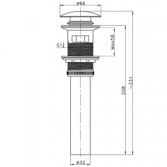 Донный клапан AltroBagno Beni aggiuntivi PU 070202 Br