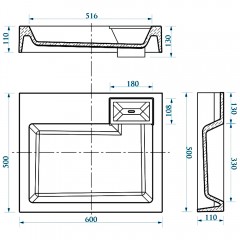 Раковина SuperSan Каспий Kas-D1