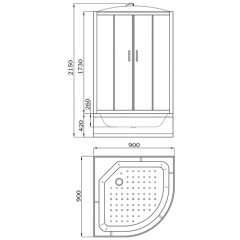 Душевая кабина Parly EF921