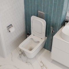 Инсталляция Cerutti CR555 + кнопка смыва CR02CH + унитаз Nivolet CT9034 безободковый с сиденьем