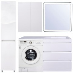 Тумба с раковиной Style Line ElFante Даллас 150 напольная белый (3 ящика) R