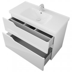 Тумба с раковиной OWL Hella stor 100 белый