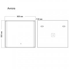 Зеркало Grossman Avrora 90x80 119080