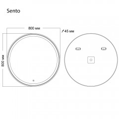 Зеркало Grossman Sento 80x80 98080