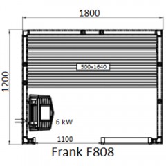 Финская сауна Frank F808 кедр