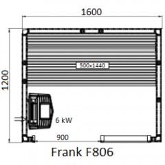 Финская сауна Frank F806 липа