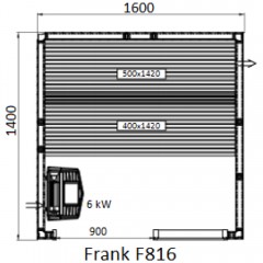 Финская сауна Frank F816 кедр