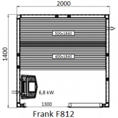 Финская сауна Frank F812 кедр