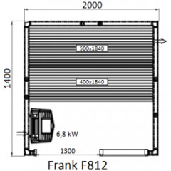 Финская сауна Frank F812 липа