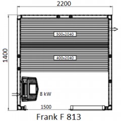 Финская сауна Frank F813 липа