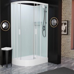 Душевая кабина Frank F411R M white без крыши
