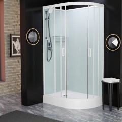 Душевая кабина Frank F412L M white без крыши
