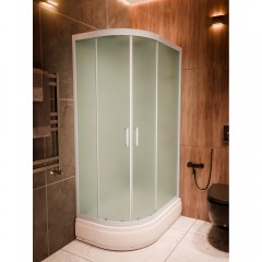 Душевая кабина Frank F412/1R M white без крыши