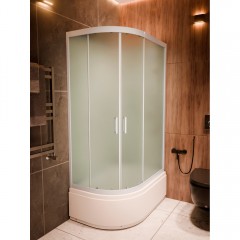 Душевая кабина Frank F412/2R M white без крыши