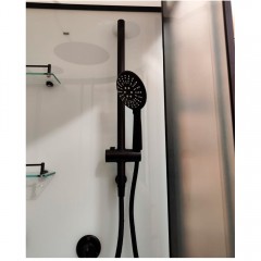 Душевая кабина Frank F411L M black без крыши