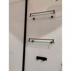 Душевая кабина Frank F412L M black без крыши