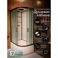 Душевая кабина Frank F412/2L M black