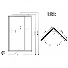 Душевая кабина Niagara Classic NG-3501-14