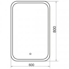 Зеркало Comforty Пион 60 LED