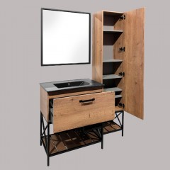Зеркало Comforty Бредфорд 75 чёрный