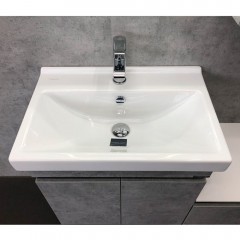 Тумба с раковиной Comforty Осло 60 бетон светлый