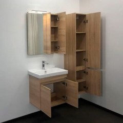 Зеркало-шкаф Comforty Тромсе 60 дуб сонома