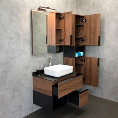 Пенал Comforty Штутгарт 40 дуб тёмно-коричневый