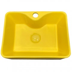 Раковина накладная Comforty 7291Y жёлтый