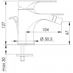 Смеситель для биде Remer Class Line L20