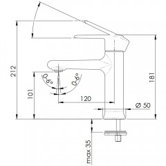 Смеситель для раковины Remer Vanity V11