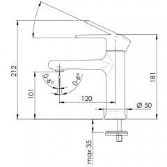 Смеситель для раковины Remer Vanity V12