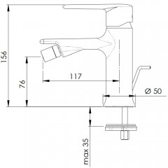 Смеситель для биде Remer Vanity V20
