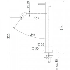 Смеситель для раковины Remer X-Style X10LXL