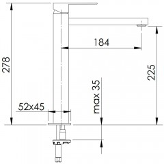 Смеситель для раковины Remer Q-Design QD11LXL
