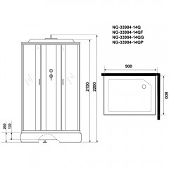 Душевая кабина Niagara Classic NG-33984-14QG