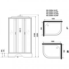 Душевая кабина Niagara Classic NG-33094-14LP