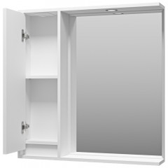 Зеркало-шкаф Brevita Balaton 80 L белый BAL-04080-01-Л