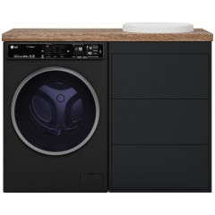 Тумба под раковину Brevita Grafit 60 графит GRA-01060-013Я