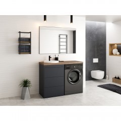 Тумба под раковину Brevita Grafit 60 графит GRA-01060-013Я