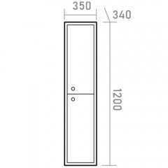 Пенал Brevita Анастейша 35 R Ана-05035-01-01П