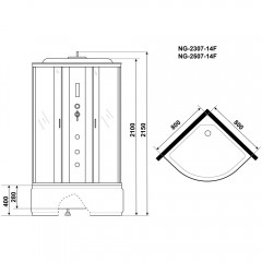 Душевая кабина Niagara Classic NG-2507-14F