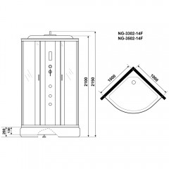 Душевая кабина Niagara Classic NG-3302-14F