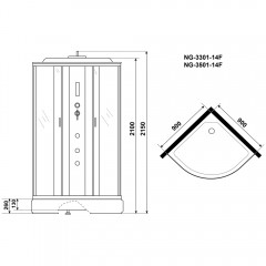 Душевая кабина Niagara Classic NG-3501-14F
