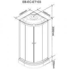 Душевая кабина Parly EF1031