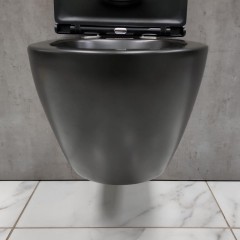 Унитаз подвесной Bloomix Black Diamond 1055 безободковый