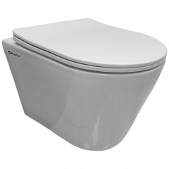 Инсталляция Geberit 111.153.00.1 + кнопка смыва Delta21 115.125.11.1 + унитаз Bloomix Roland 1201 безободковый с сиденьем