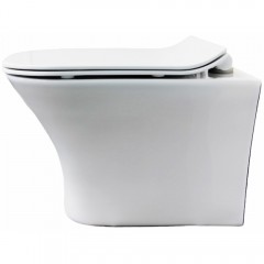 Инсталляция Cerutti CR555 + кнопка смыва CR05BK + унитаз Vettore Aria CT7190 безободковый с сиденьем