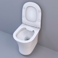 Инсталляция Cerutti CR555 + кнопка смыва CR02CH + унитаз Bernina Aria CT7191 безободковый с сиденьем