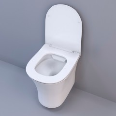 Инсталляция Cerutti CR555 + кнопка смыва CR05BK + унитаз Bernina Aria CT7191 безободковый с сиденьем