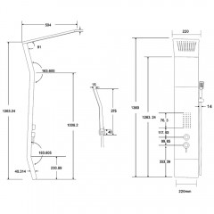 Душевая панель Cerutti Bernina MW CT8981